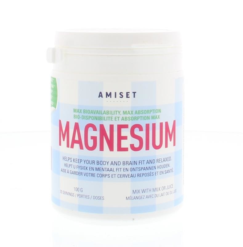 Amiset Magnesium lactaat 100% puur (100 gr)
