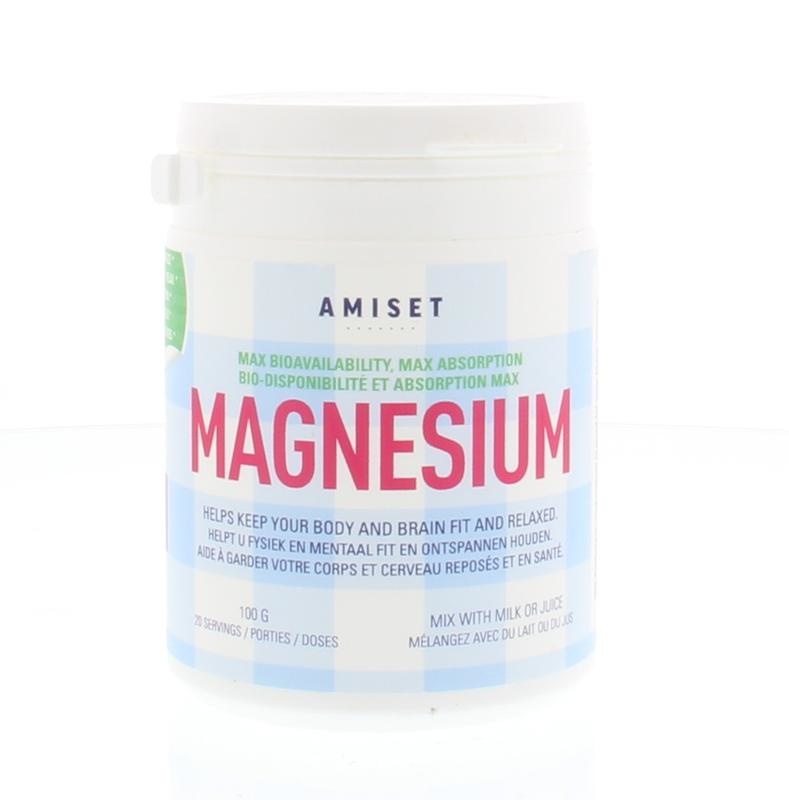 Amiset Amiset Magnesium lactaat 100% puur (100 gr)