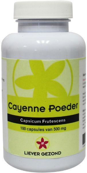 Liever Gezond Liever Gezond Cayenne powder (100 caps)