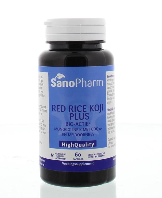 Sanopharm Sanopharm Red rice koji plus high quality (60 caps)