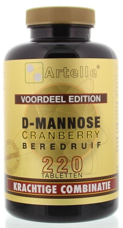 Artelle Artelle D-Mannose cranberry berendruif (220 tab)