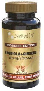 Artelle Artelle Rhodiola ginseng energiebalans (75 caps)