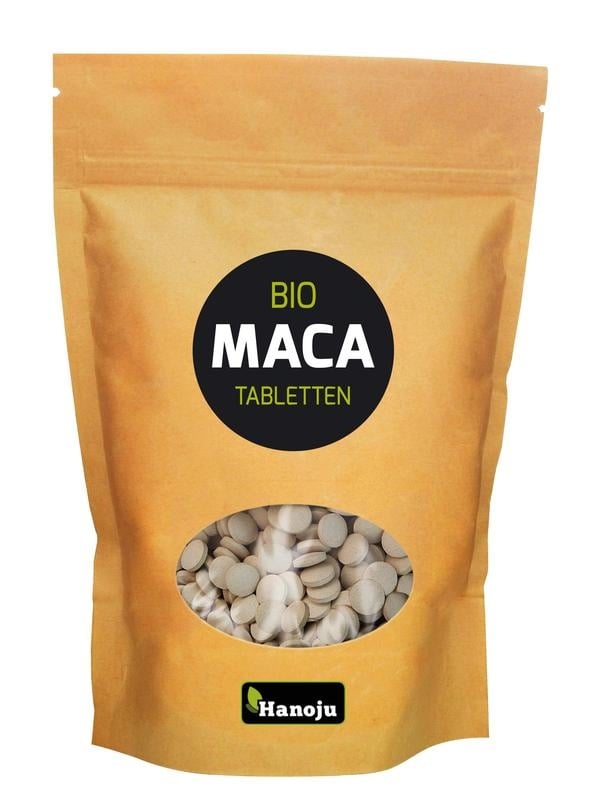 Hanoju Hanoju Maca premium 500mg paper bag bio (1000 tab)