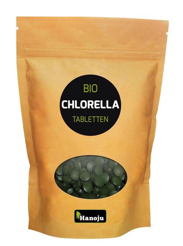 Hanoju Hanoju Bio chlorella tab papier zak (2500 tab)