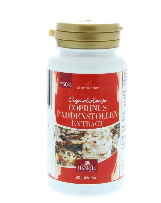Hanoju Coprinus paddenstoel extract 400 mg (90 tabletten)