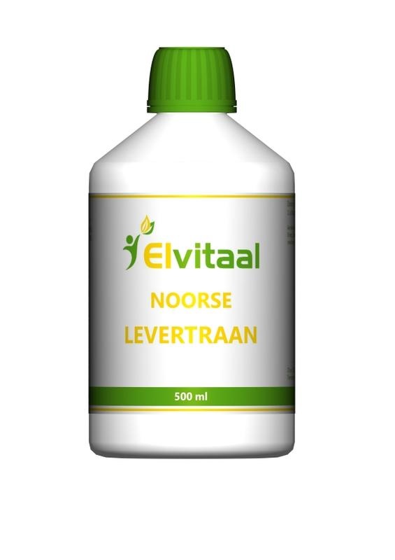 Elvitaal Elvitaal/elvitum Levertraan (500 ml)