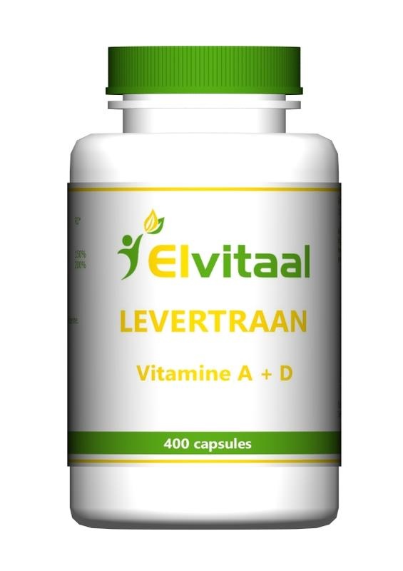 Elvitaal Elvitaal/elvitum Levertraan A D3 (400 caps)