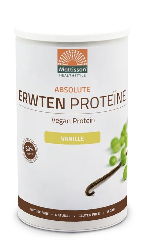 Mattisson Mattisson Absolute erwten proteine vanille vegan (350 gr)