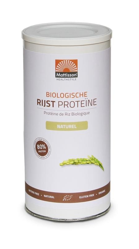 Mattisson Mattisson Rijst proteine naturel vegan 80% bio (500 gr)