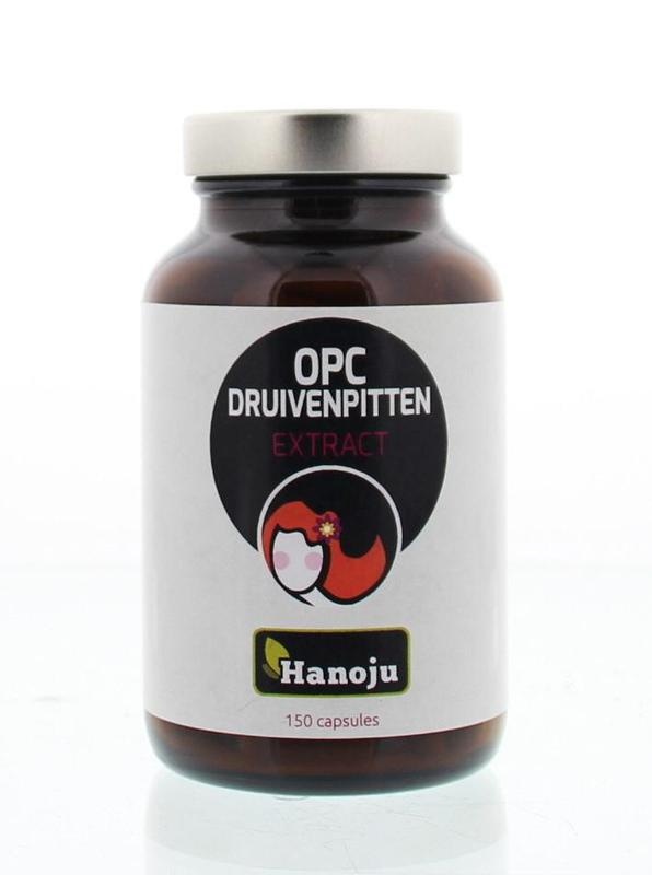 Hanoju OPC druivenpit extract 500mg (150 Capsules) Hanoju OPC druivenpit extract 500mg (150 Capsules)
