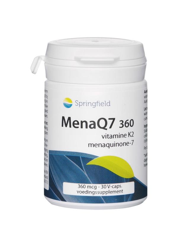 Springfield Springfield MenaQ7-360 vitamine K2 360 mcg (30 vega caps)