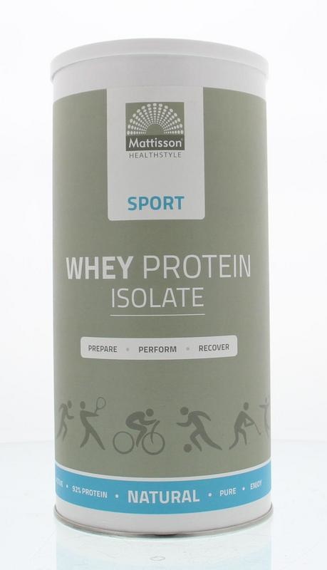 Mattisson Mattisson Whey wei proteine isolate isolaat (600 gr)