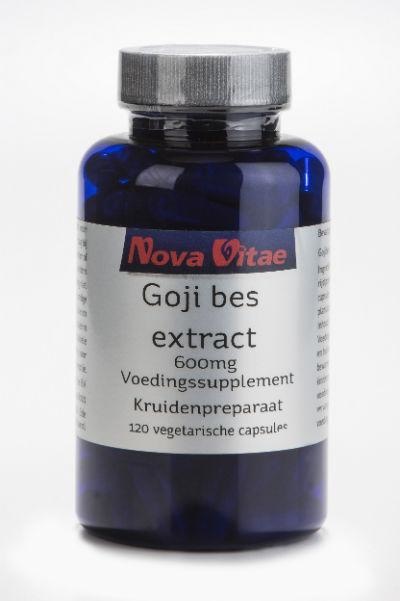 Nova Vitae Nova Vitae Goji bes extract 600 mg (120 vega caps)