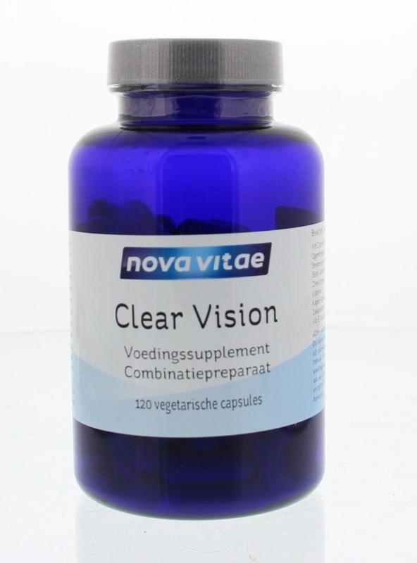 Nova Vitae Clear vision oogformule (120 Vegetarische capsules) Nova Vitae Clear vision oogformule (120 Vegetarische capsules)