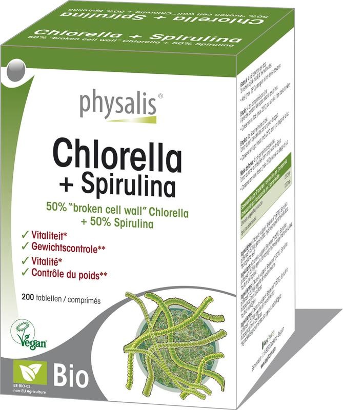 Physalis Physalis Chlorella & spirulina bio (200 tab)