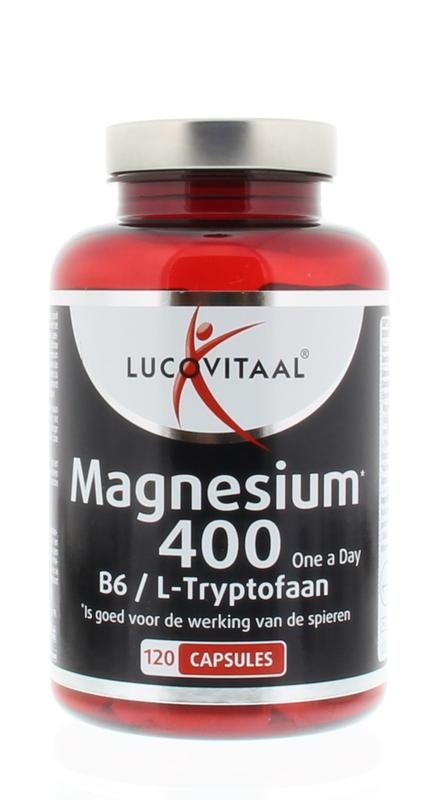 Lucovitaal Lucovitaal Magnesium 400 met B6 en L-tryptofaan (120 caps)