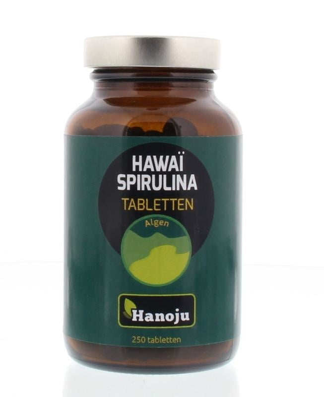 Hanoju Spirulina Hawaiiaans 500 mg (250 tabletten)