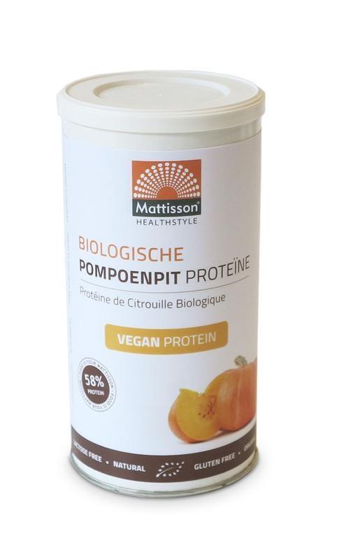 Mattisson Mattisson Vegan pompoenpit proteine 58% bio (250 gr)