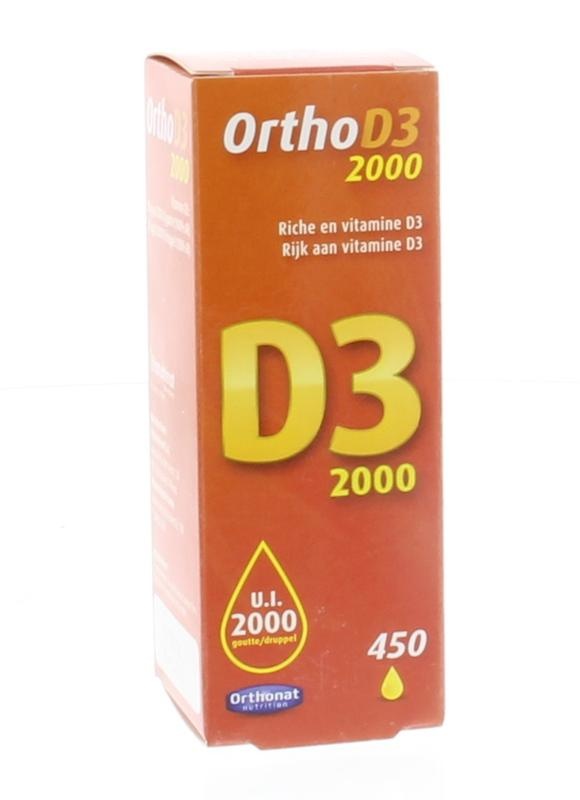 Orthonat Ortho D3 2000IU 450 druppels (20 ml)