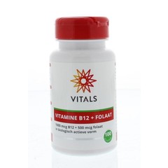 Vitals Vitamine B12 1000 mcg folaat 500 mcg (100 Zuigtab)