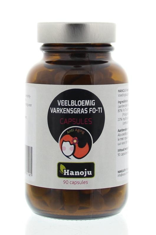 Hanoju Hanoju Veelbloemig varkensgras fo-ti (90 caps)