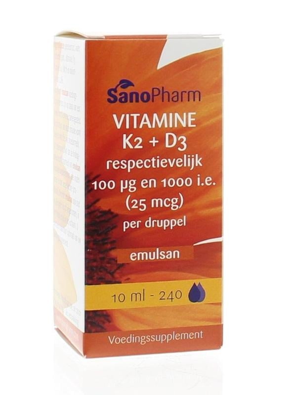 Sanopharm Sanopharm Vitamine K2 D3 emulsan (10 ml)