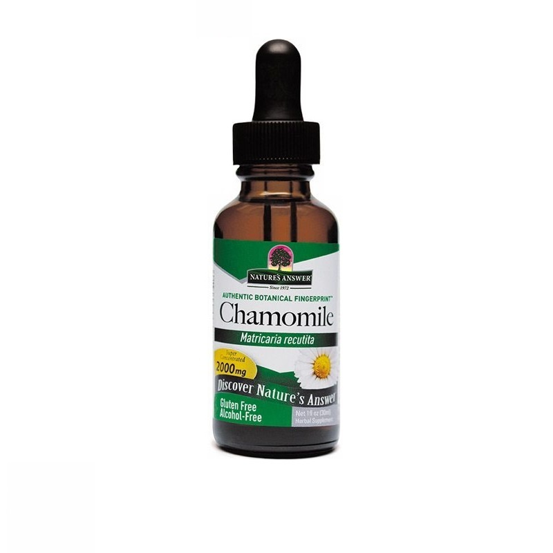Natures Answer Kamille extract 1:1 alcoholvrij 2000 mg (30 ml) Natures Answer Kamille extract 1:1 alcoholvrij 2000 mg (30 ml)