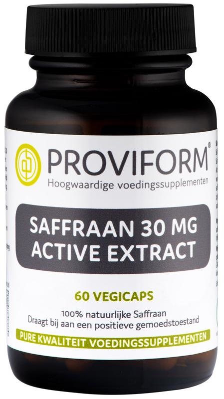 Proviform Proviform Saffraan 30 mg active extract (60 vega caps)