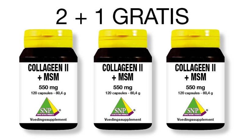 SNP Collageen II +msm 2+1 gratis (360 capsules)