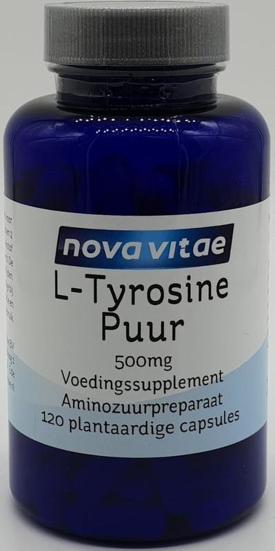 Nova Vitae Nova Vitae L-tyrosine puur 500mg (120 vega caps)