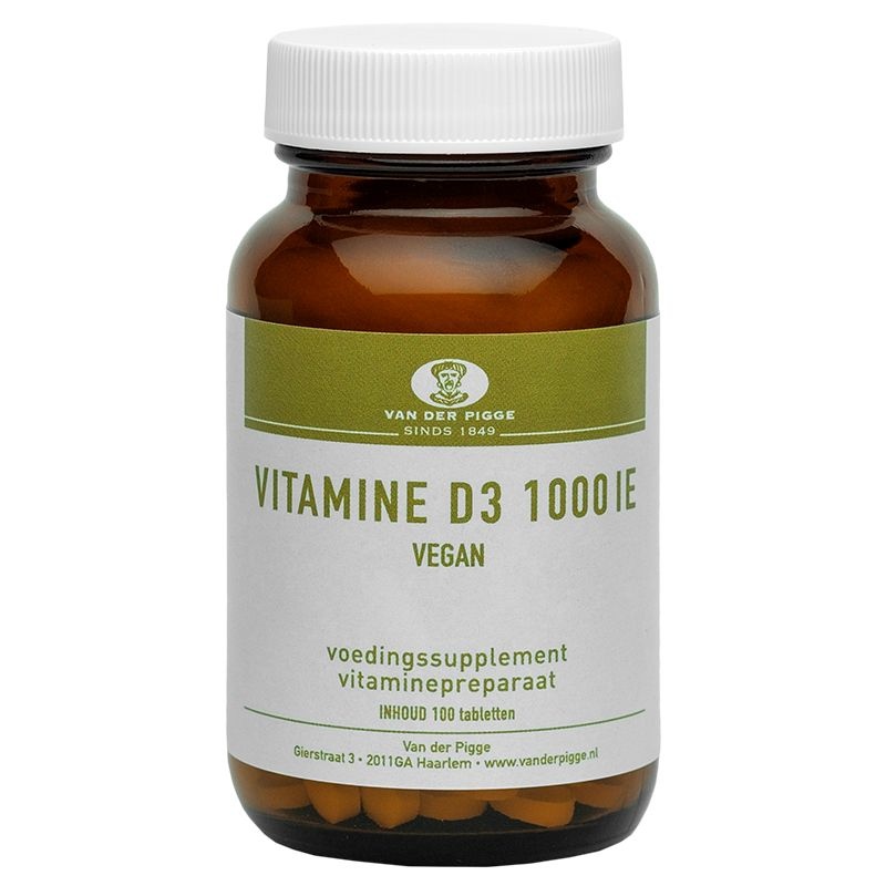 Pigge Vitamine D 1000IE vegan (100 tabletten)