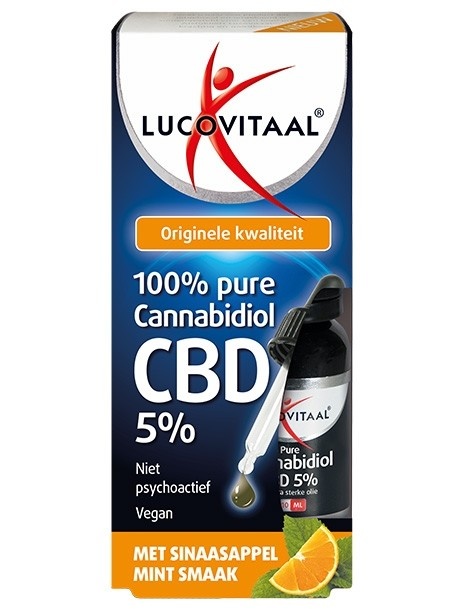 Lucovitaal Lucovitaal CBD Olie 5% sinaas mint (10 ml)