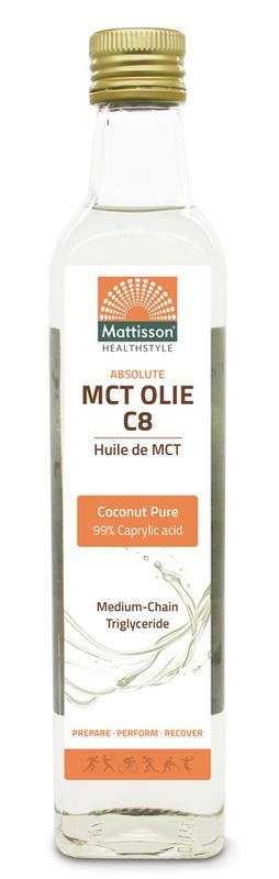 Mattisson Mattisson MCT olie C8 - coconut pure - 99% caprylic acid (250 ml)