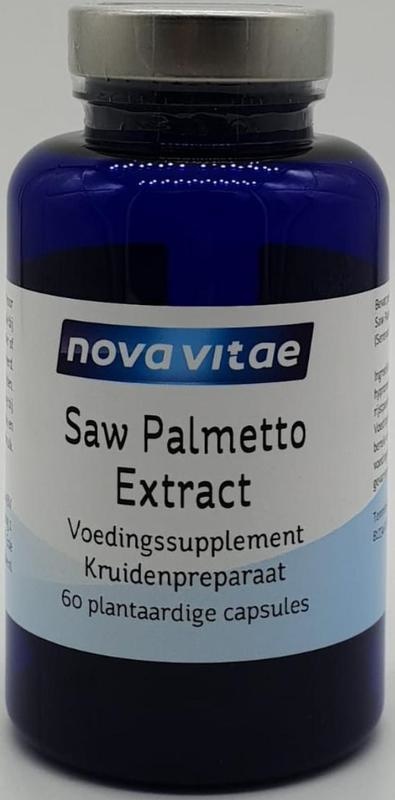 Nova Vitae Nova Vitae Saw palmetto extract 320 mg (Sabal serrulata) (60 vega caps)