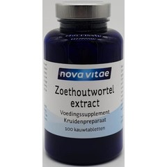 Nova Vitae Zoethoutwortel extract DGL (100 tab)