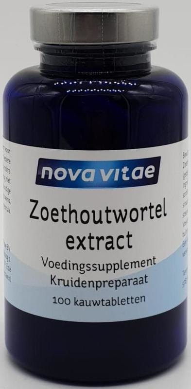 Nova Vitae Zoethoutwortel extract DGL (100 tablettten)