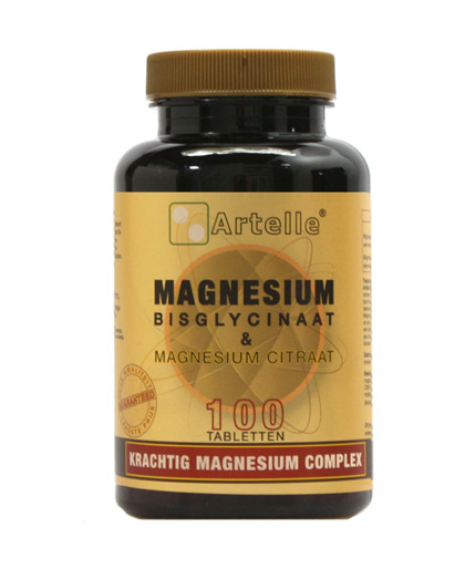 Artelle Artelle Magnesium bisglycinaat & citraat (100 tab)