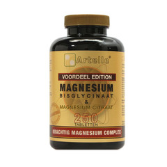 Artelle Magnesium bisglycinaat & citraat (250 tab)