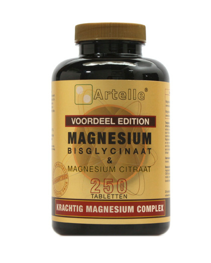 Artelle Artelle Magnesium bisglycinaat & citraat (250 tab)