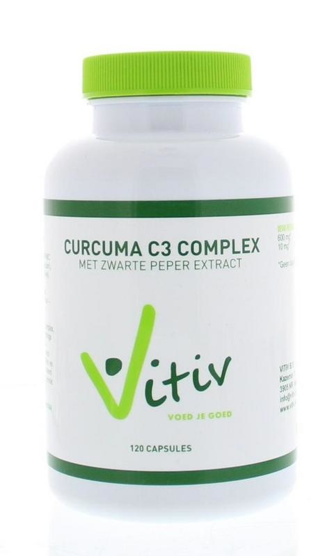 Vitiv Vitiv Curcuma met zwarte peper (120 caps)