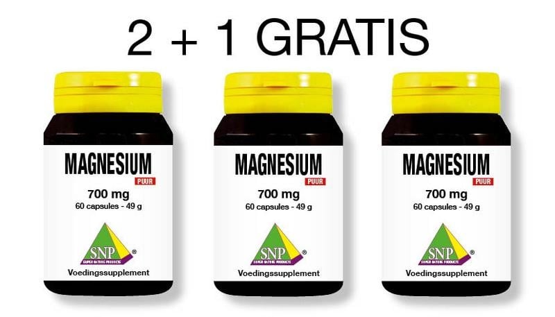 SNP Magnesium 700 mg puur 2 + 1 gratis (180 capsules)