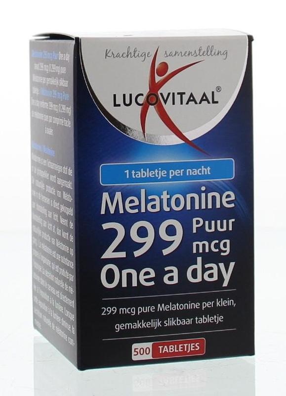 Lucovitaal Lucovitaal Melatonine puur 0.299mg (500 tab)