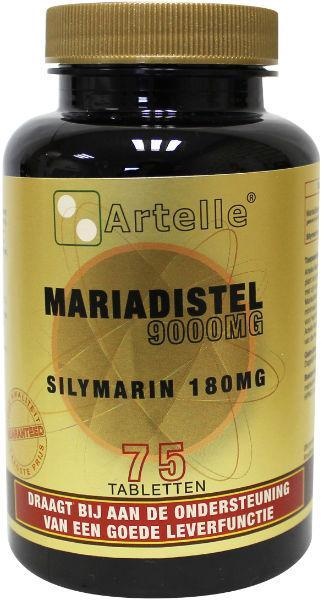 Artelle Artelle Mariadistel 9000mg silymarin 180mg (75 tab)
