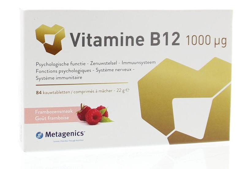 Metagenics Metagenics Vitamine B12 1000mcg (84 Kauwtab)