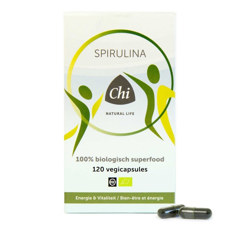 CHI Spirulina bio (120 Vegetarische capsules) CHI Spirulina bio (120 Vegetarische capsules)