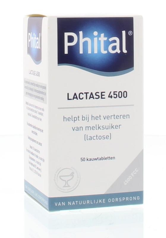 Phital Phital Lactase 4500 (50 Kauwtab)