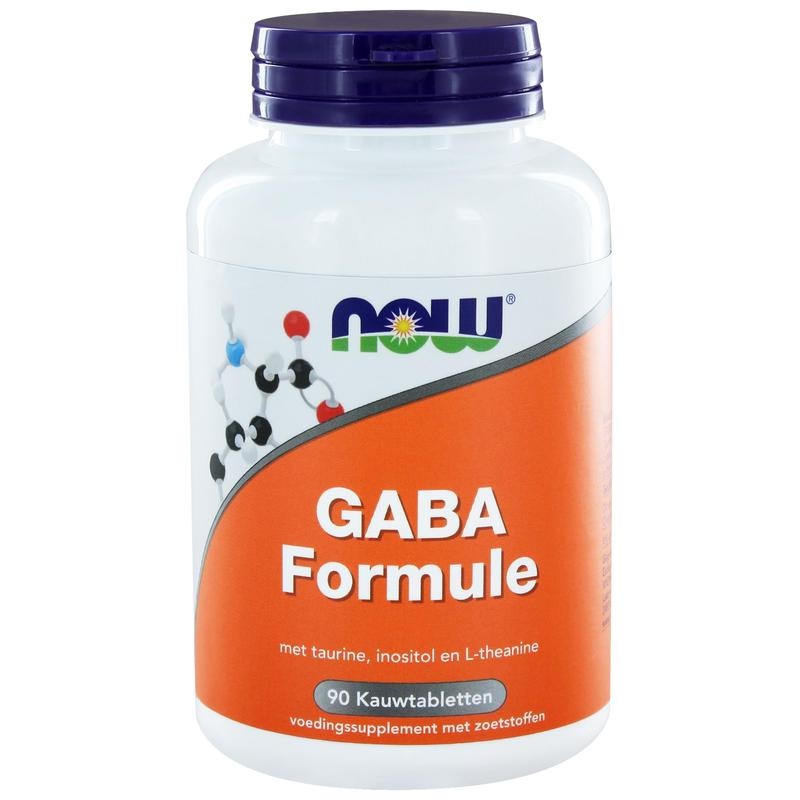 NOW GABA formule (90 kauwtabl) NOW GABA formule (90 kauwtabl)