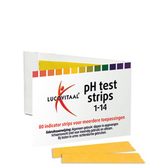 Lucovitaal Zuurbase PH test strips (80 st)