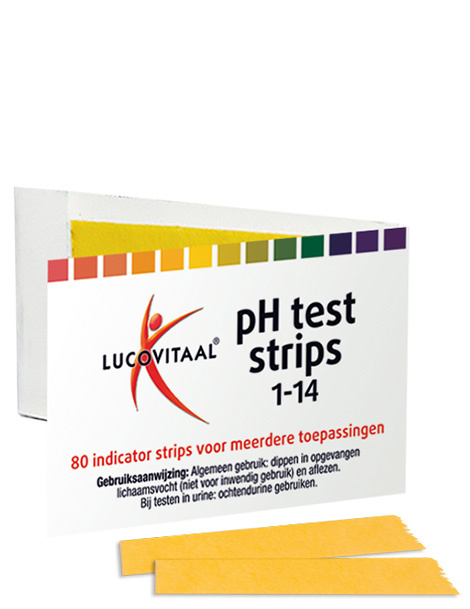 Lucovitaal Lucovitaal Zuurbase PH test strips (80 st)