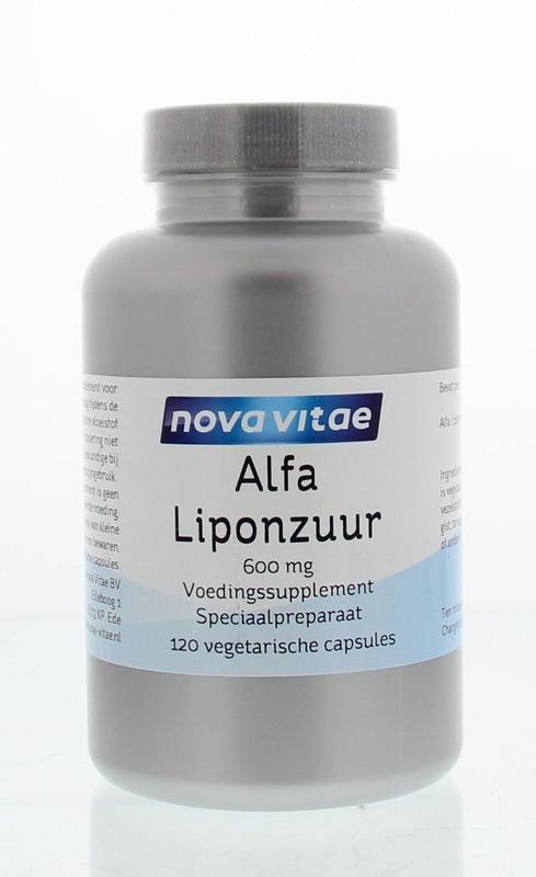 Nova Vitae Nova Vitae Alfa liponzuur 600 mg (120 caps)